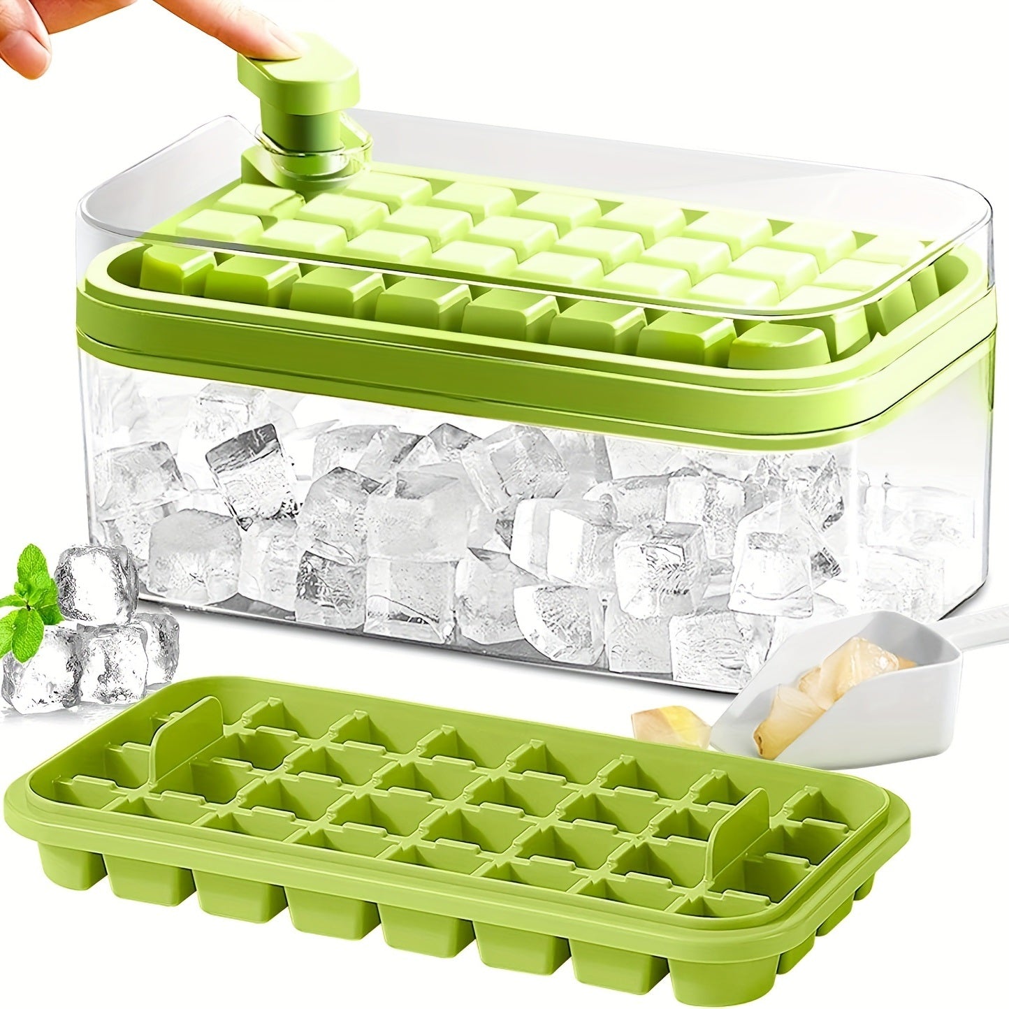 Ice Cube Set with Storage and Scoop